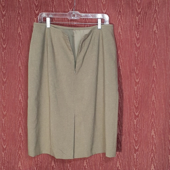 LE SUIT 2 Piece Skirt Suit Women’s Size 14 Brown - Picture 5 of 13